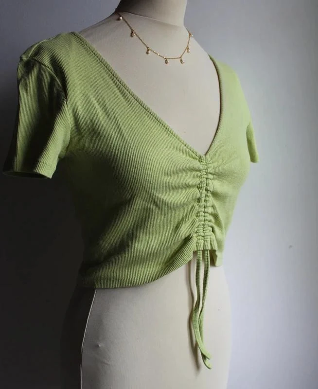 Mint green court/crop top Zara – photo 2